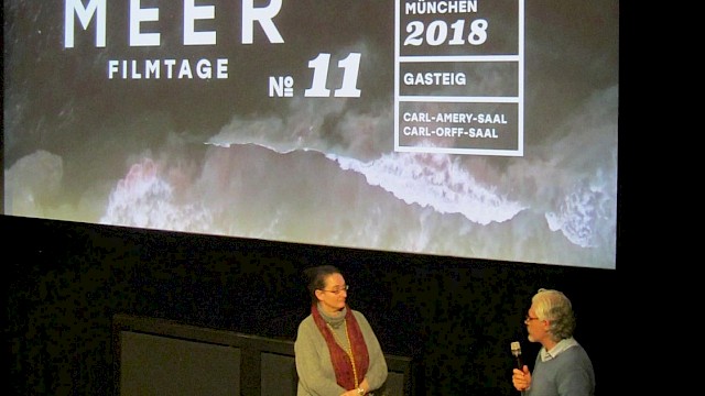 Mittelmeer-Filmtage 2018 - Cinema Iran stellt A MEMORY IN KHAKI vor (Cinema Iran-Leiterin Silvia Bauer und Regisseur Alfoz Tanjour)