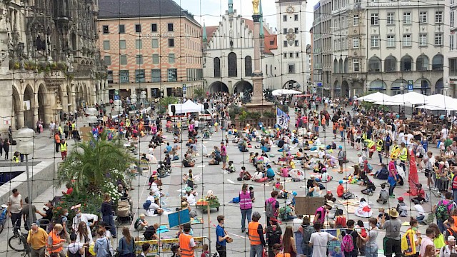 Mini-München 2020 - Abschluß auf dem Marienplatz