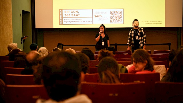 Jubiläum 40 Jahre Filmstadt München im Neuen Maxim | Esra Şahin & İnanç Kaytanlı (SinemaTürk Filmzentrum e.V./Türkische Filmtage München) ©Ronny Heine