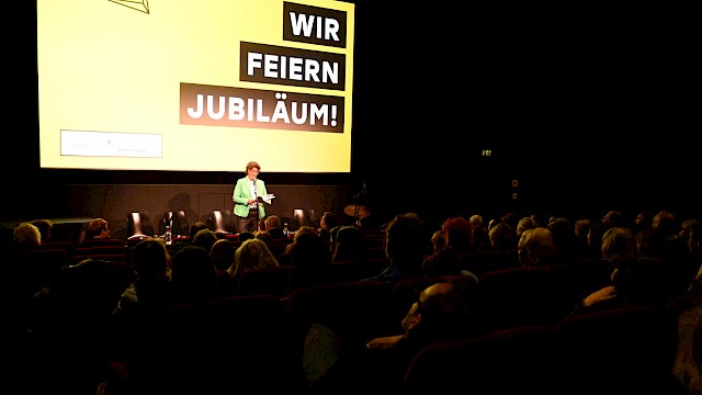 Festakt 40 Jahre Filmstadt München im Filmmuseum | Stadträtin Marion Lüttig (Fraktion Die Grünen/Rosa Liste) ©Ronny Heine